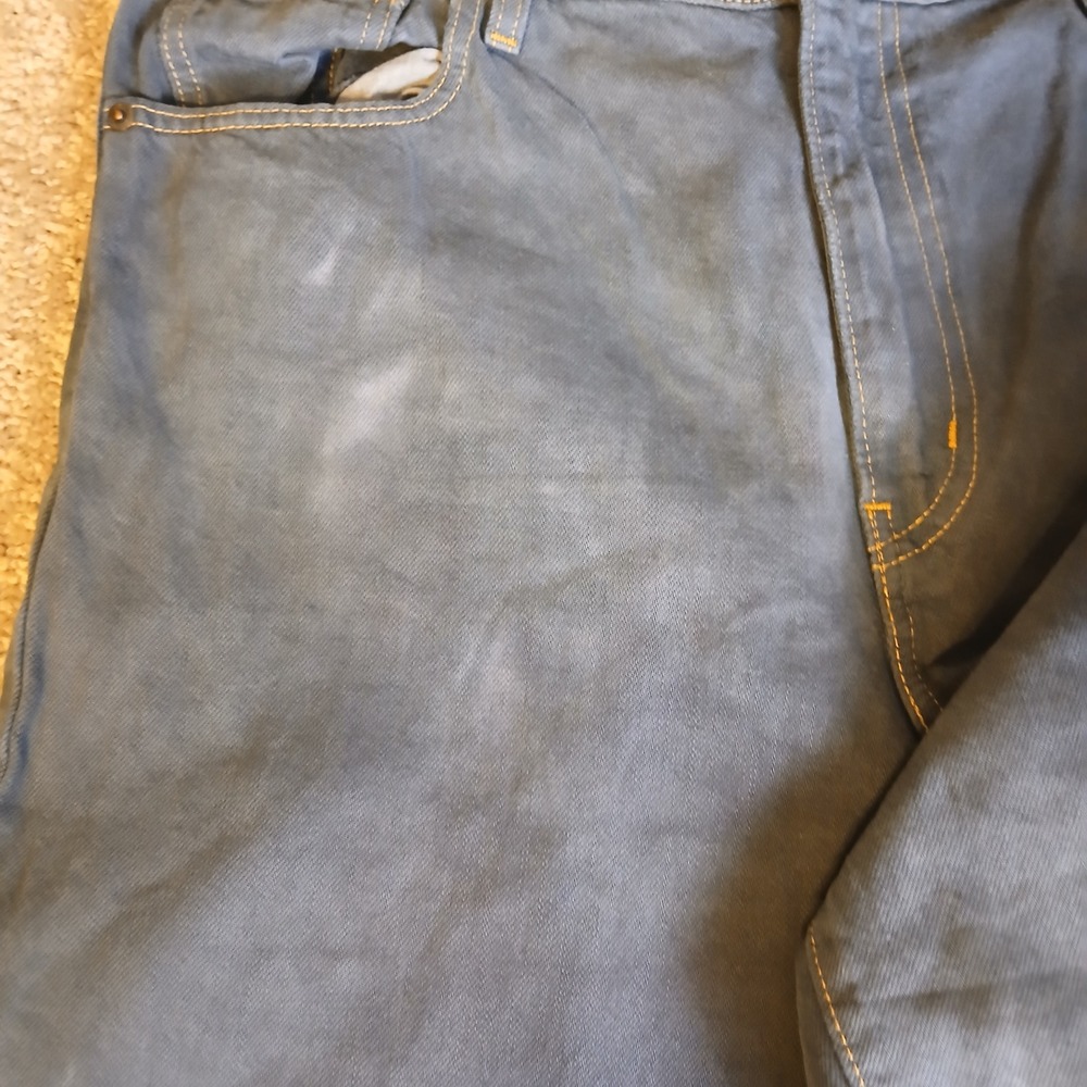 Levis High Waisted Straight Leg Jeans Blue Faded Wash Size 32 Vintage Style - Picture 11 of 13